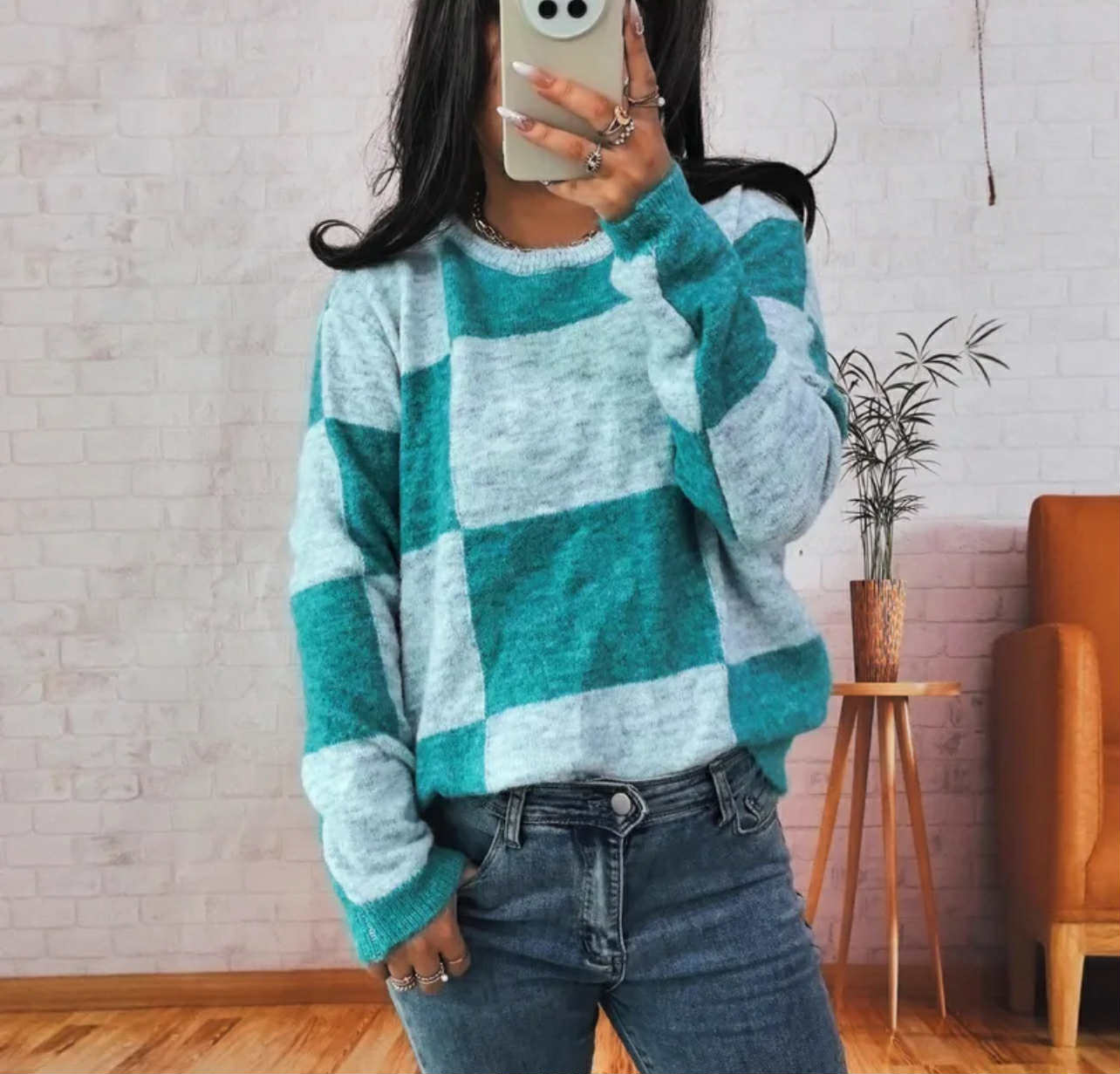 Kam Checkered Sweater