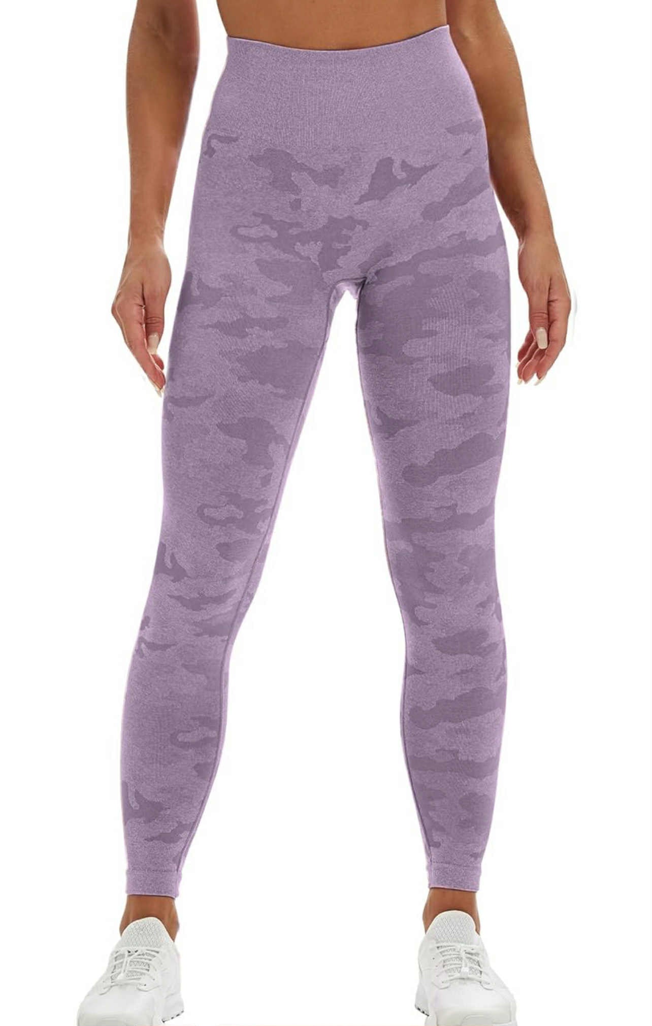 High Waist Workout Leggings - Purple