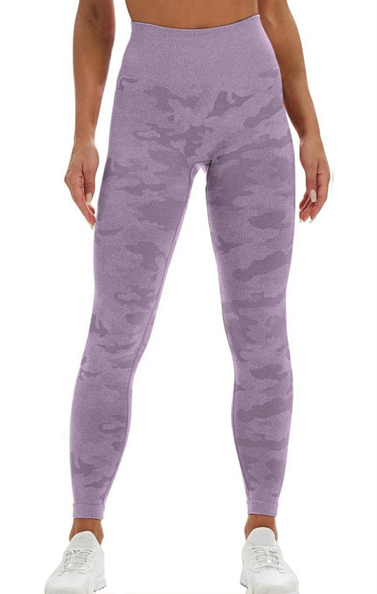 High Waist Workout Leggings - Purple