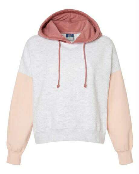 Embroidered Colorblock Hoodie