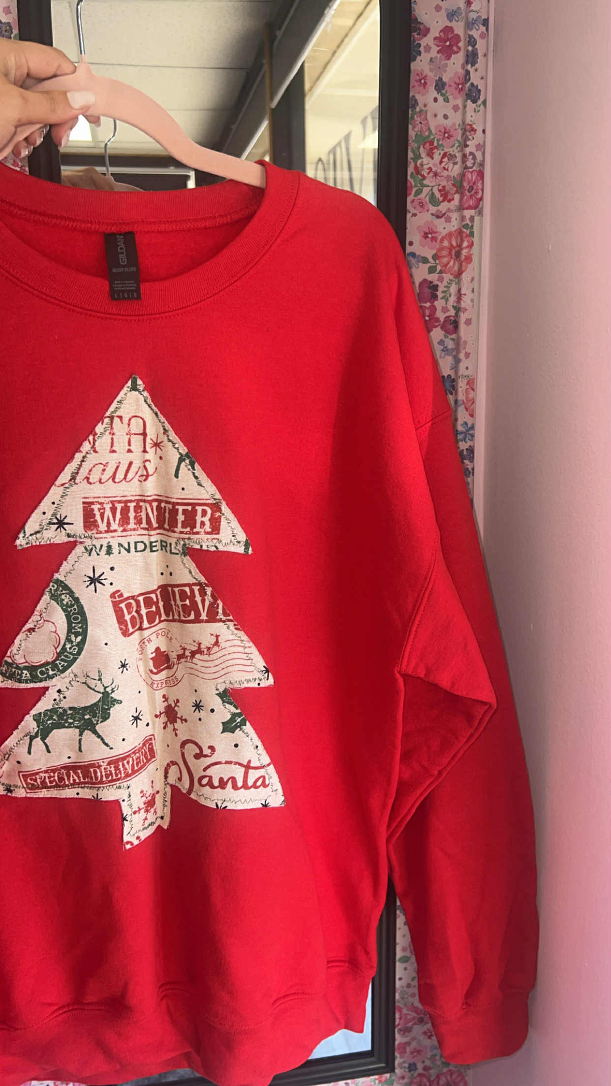 Stitched Christmas Tree Sweater