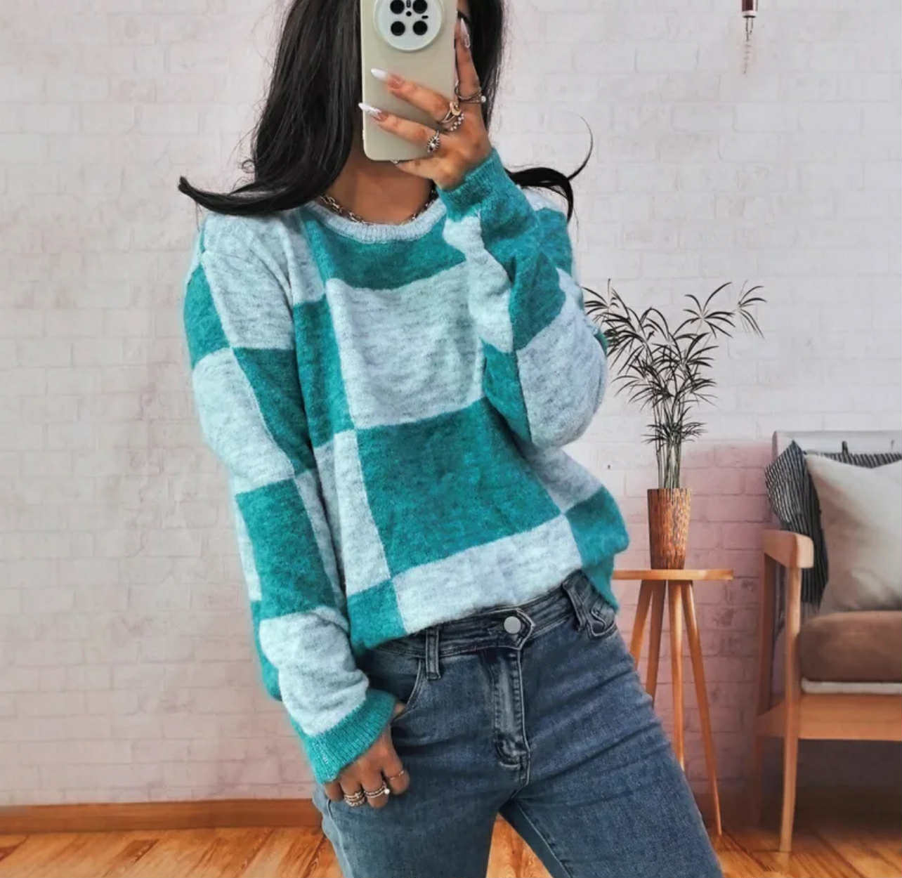 Kam Checkered Sweater