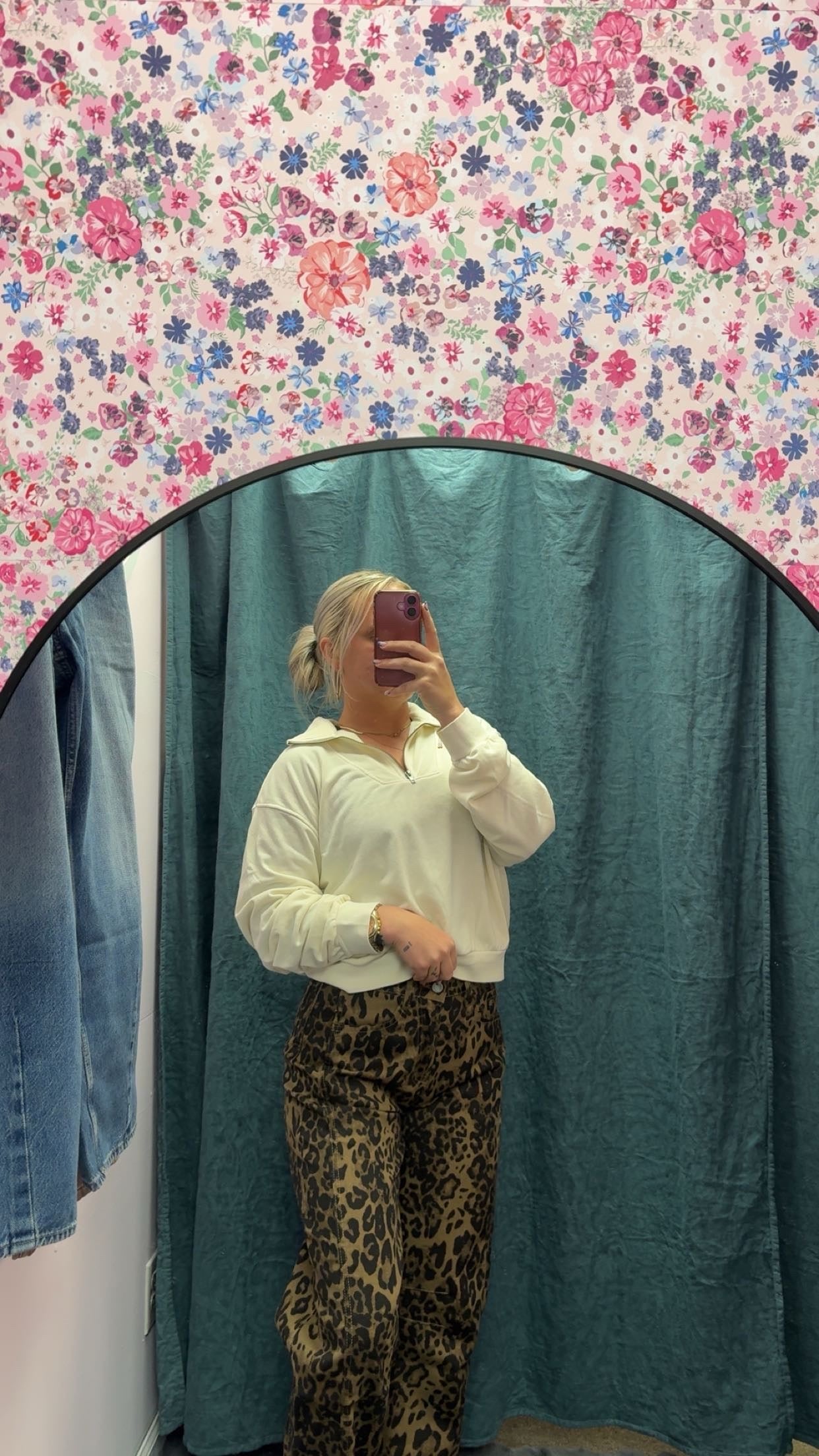 Leopard Barrel Jeans