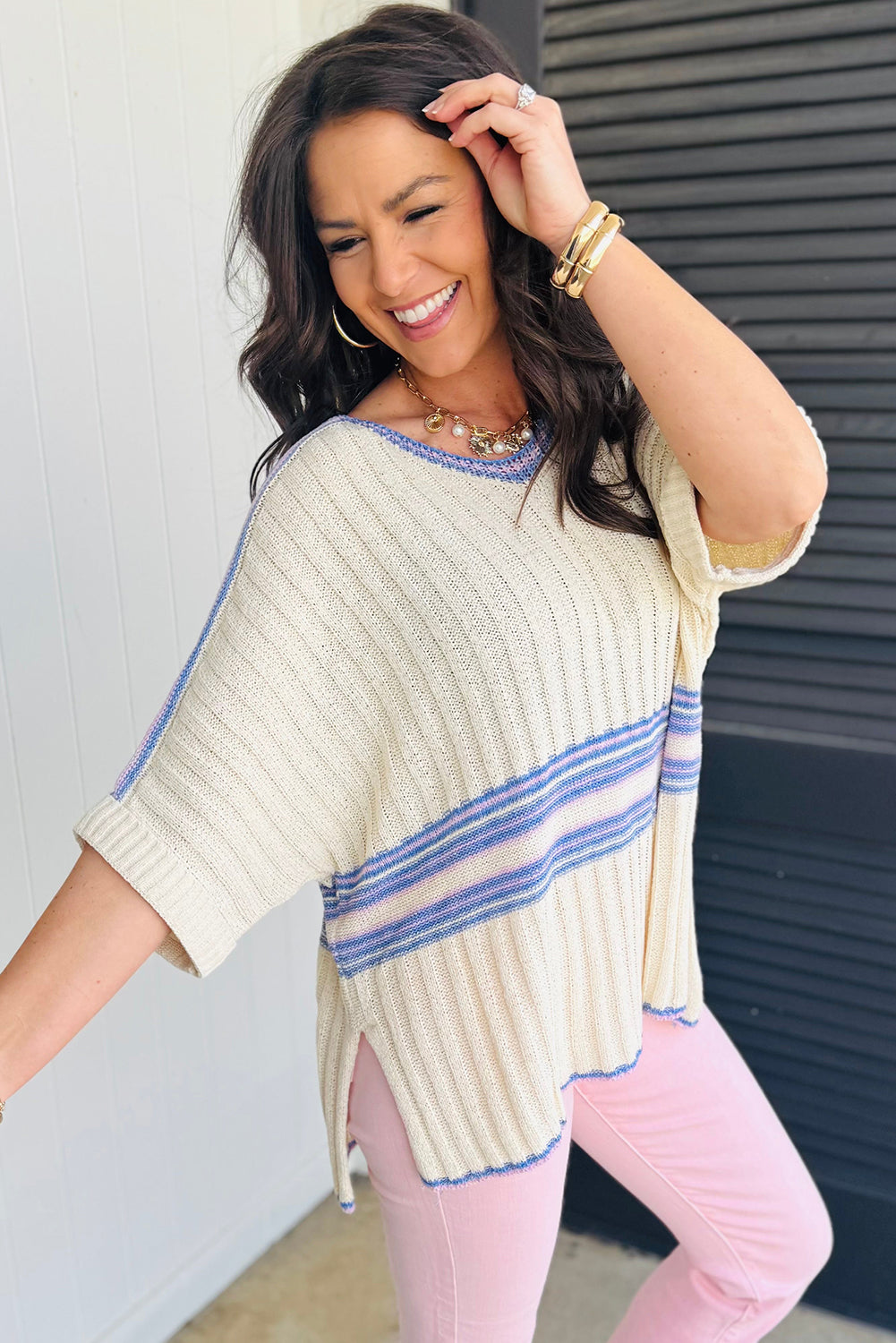 Lala V Neck Sweater