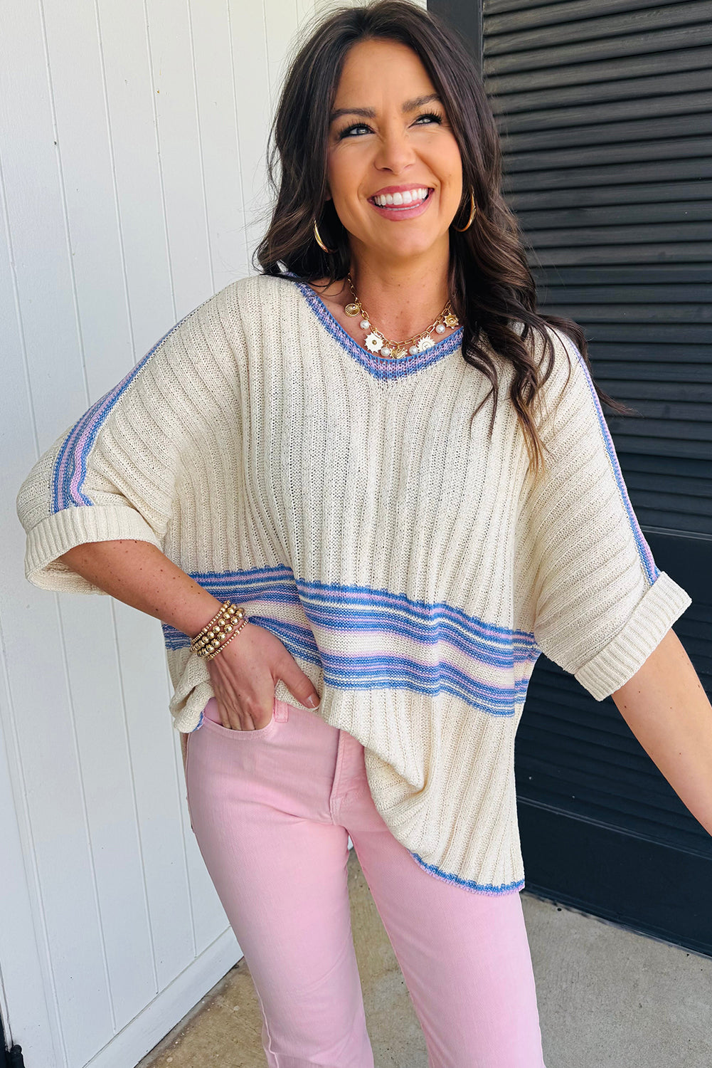 Lala V Neck Sweater