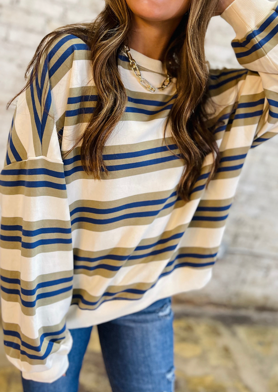 Kegan Khaki Crewneck