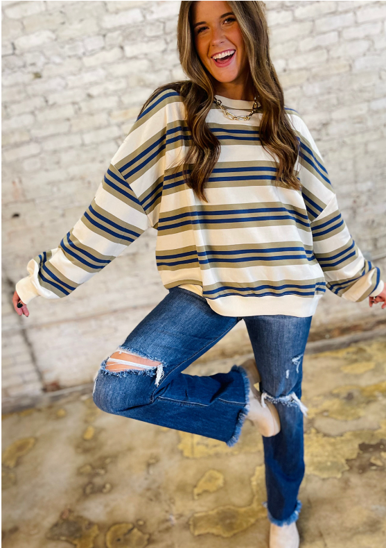 Kegan Khaki Crewneck