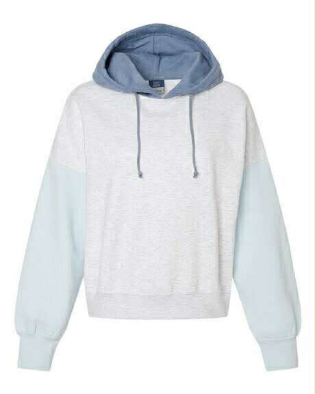 Embroidered Colorblock Hoodie