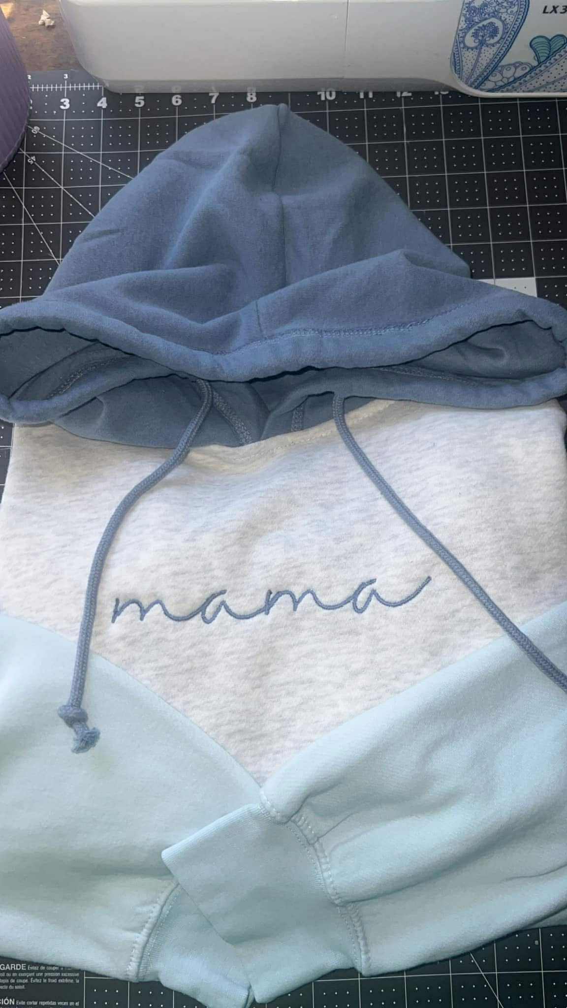 Embroidered Colorblock Hoodie