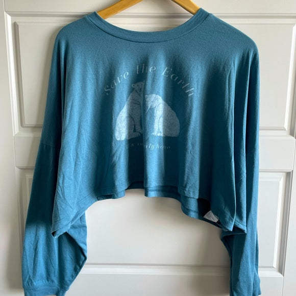 American Eagle Crop Long Sleeve